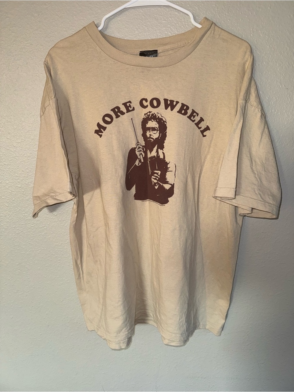 Vintage “More Cowbell” Will Ferrell SNL Tan Graphic Tee size XL 2007